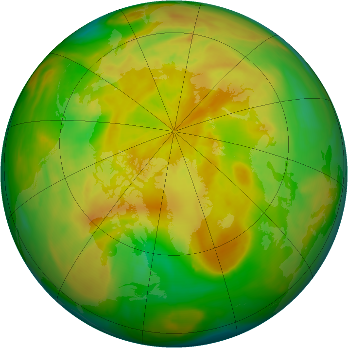 Arctic ozone map for 17 May 2014